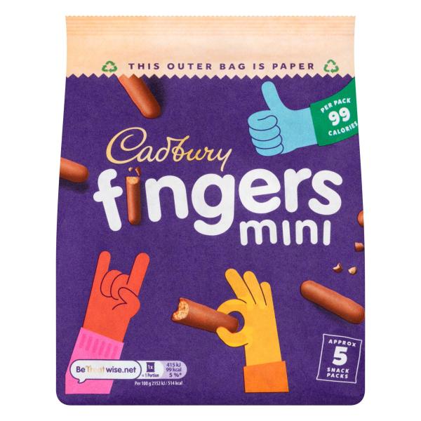  5 x Cadbury Chocolate fingers Minis