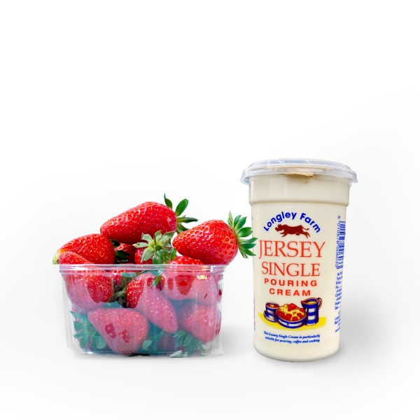  A Punnet of Strawberries & Single Cream 