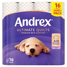 Andrex Ultimate Quilts 16 Pack